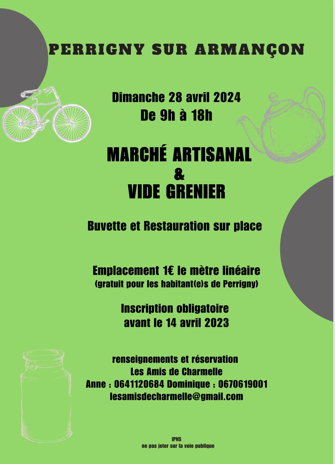 MARCHÉ ARTISANAL-VIDE GRENIER 2024