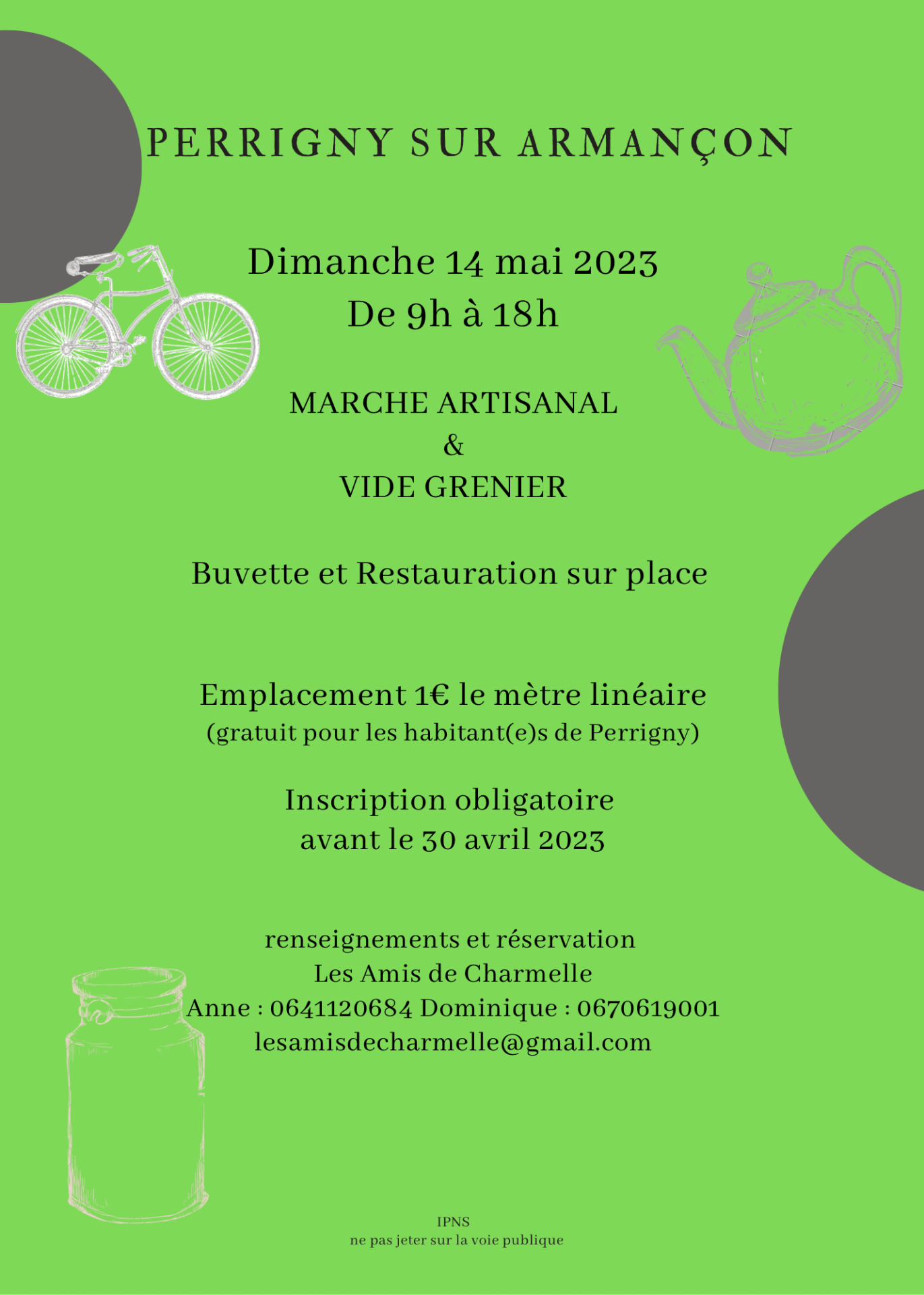 MARCHE ARTISANAL VIDE GRENIER 14 MAI 2023